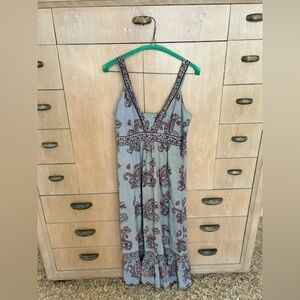 Printed cotton maxi dress